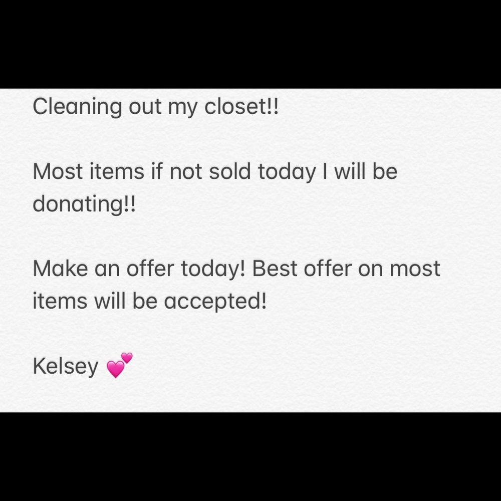 Closet Sale!